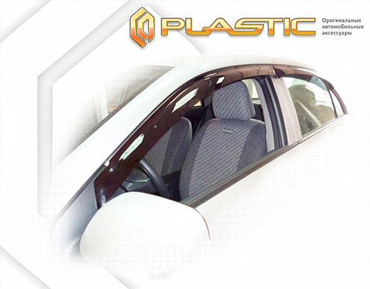 Ветровики дверей Classic полупрозрачный Toyota Corolla Седан 2010-2013 СА Пластик