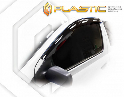 Ветровики дверей Classic полупрозрачный Toyota Vitz 3 door 1999-2005  СА Пластик
