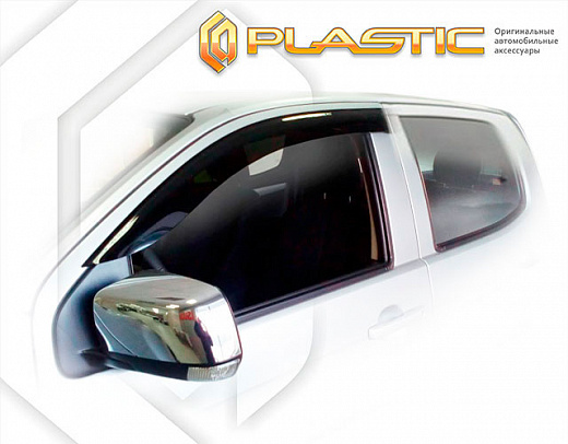 Ветровики дверей Classic полупрозрачный Isuzu D-MAX Extended Cab 2013-н.в. СА Пластик