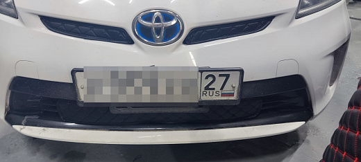Утеплитель радиатора кожаный Toyota Prius 30 2011 - 2015