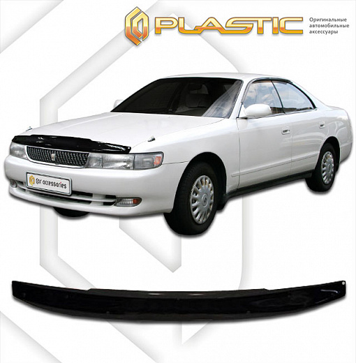 Дефлектор капота Classic черный Toyota Chaser  1992-1996 СА Пластик