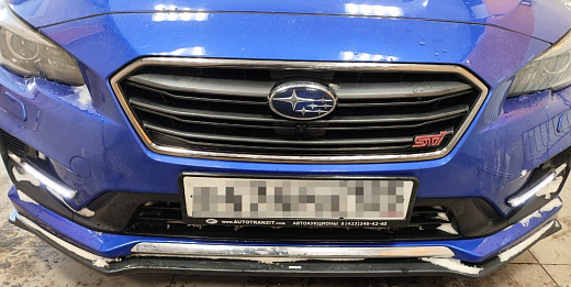 !!!Утеплитель радиатора кожаный Subaru Levorg 2017-2020 Рестайлинг