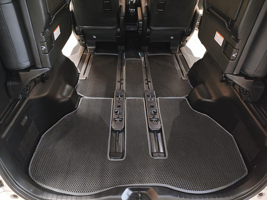 Коврик в багажник +3 ряд EVA Toyota Alphard / Vellfire 30 2015-н.в. (длинные полозья)