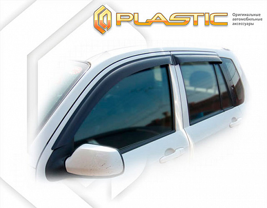 Ветровики дверей Classic полупрозрачный Mazda Demio  2002-2006 СА Пластик