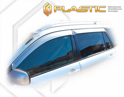 Ветровики дверей Classic полупрозрачный Toyota Corolla Fielder 1999-2004 СА Пластик