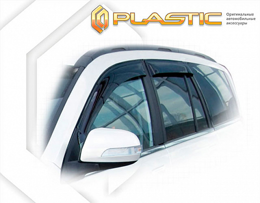 Ветровики дверей Classic полупрозрачный Great Wall Hover H5  2011–н.в. СА Пластик