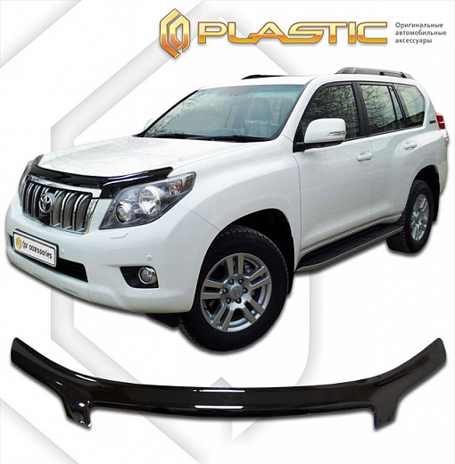 Дефлектор капота Classic черный Toyota Land Cruiser Prado  2009-2013 СА Пластик