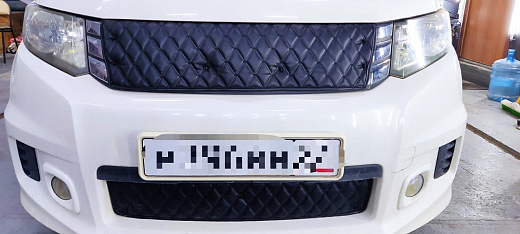 .Утеплитель радиатора кожаный 2 части Honda Freed Spike НЕ ГИБРИД 2010-2016