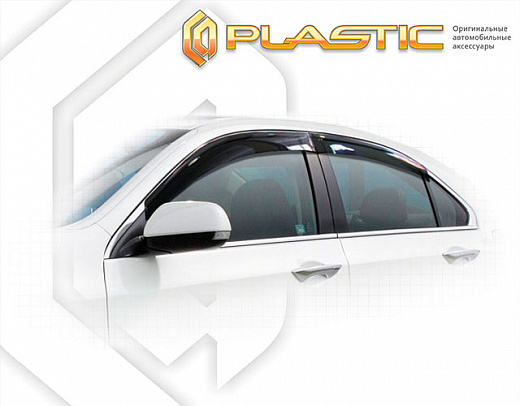 Ветровики дверей Classic полупрозрачный Honda Accord  2008-2012 СА Пластик