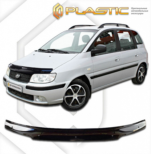 Дефлектор капота Classic черный Hyundai Matrix  2005-2008 СА Пластик