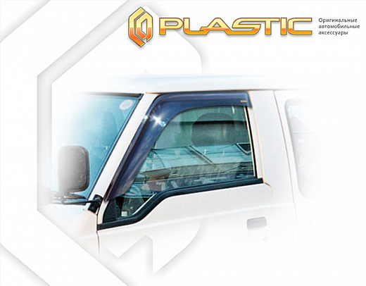 Ветровики дверей Classic полупрозрачный Mitsubishi Delica  1986–1999 СА Пластик