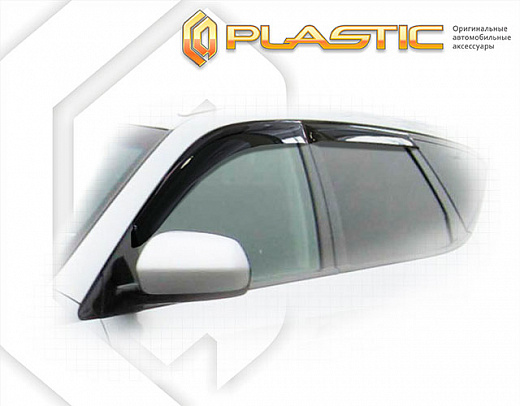 Ветровики дверей Classic полупрозрачный Nissan Murano  2004-2009 СА Пластик