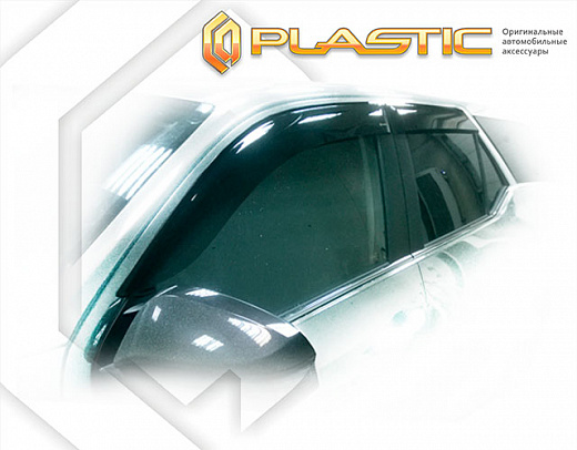 Ветровики дверей Classic полупрозрачный Toyota Fortuner  2015–н.в.  СА Пластик