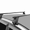 LUX БК3 Mitsubishi Delica D5 2007- - багажник на крышу (дуги прямоугольные черные 130 см)