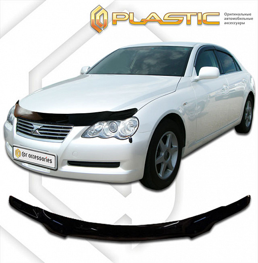 Дефлектор капота Classic черный Toyota Mark-X  2004-2006 СА Пластик