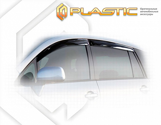 Ветровики дверей Classic полупрозрачный Toyota Verso  2009-2012 СА Пластик