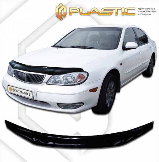 Дефлектор капота Classic черный Nissan Maxima  1998-2003 СА Пластик
