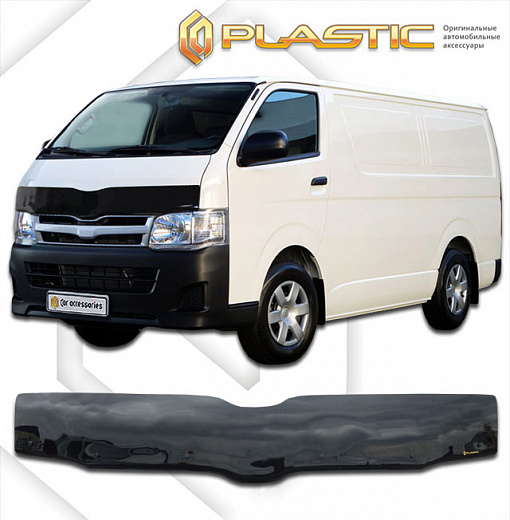 Дефлектор капота Classic черный Toyota Hiace Правый Руль 2004–н.в.  СА Пластик