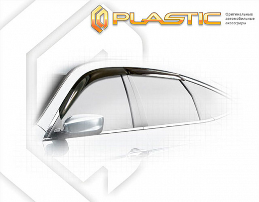 Ветровики дверей Classic полупрозрачный Honda Crosstour  2010–н.в. СА Пластик