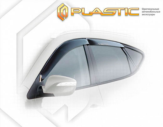 Ветровики дверей Classic полупрозрачный Hyundai ix35  2010–н.в. СА Пластик