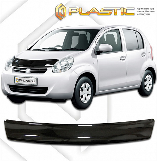 Дефлектор капота Classic черный Toyota Passo  2010-2016 СА Пластик