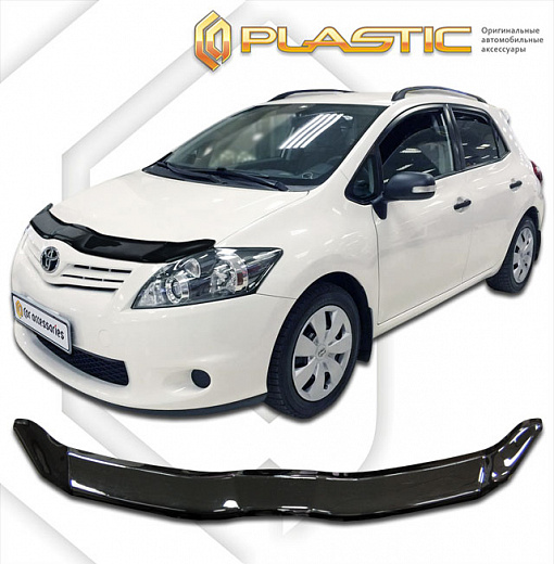 Дефлектор капота Classic черный Toyota Auris  2010–2012 СА Пластик