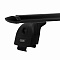LUX Трэвел 82 Black - багажник на низкие рейлинги Geely Tugella