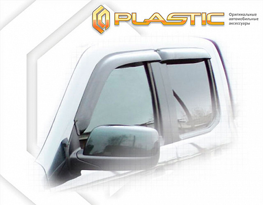 Ветровики дверей Classic полупрозрачный Ford Ranger  2007-2009 СА Пластик