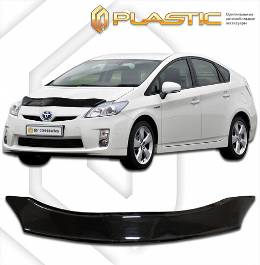 Дефлектор капота Classic черный Toyota Prius  2009–2016 СА Пластик