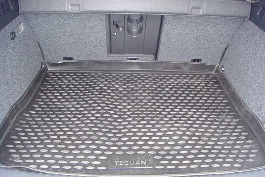 Коврик в багажник VW Tiguan 2007-2016, кросс. (полиуретан) / Фольксваген Тигуан