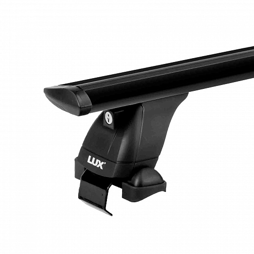 LUX БК3 Haval F7x 2019-2025- багажник на крышу (дуги крыловидные черные 130 см, с замком)