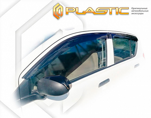 Ветровики дверей Classic полупрозрачный Mazda Carol  2009-2014 СА Пластик