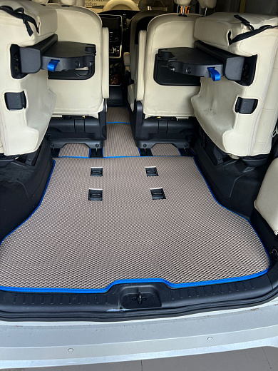 Коврик 3-го ряда EVA Nissan Serena 27 E-Power 40/40 2016-> С вырезами под полозья
