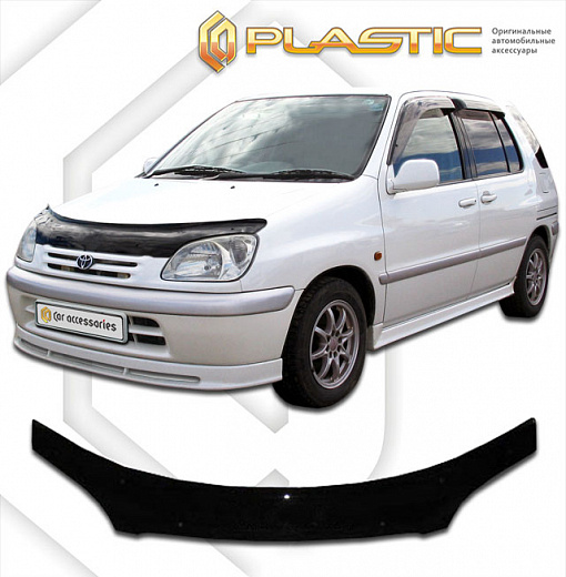 Дефлектор капота Classic черный Toyota Raum  1997-2003 СА Пластик