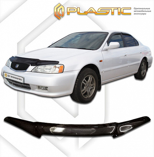 Дефлектор капота Classic черный Honda Saber  1999-2001 СА Пластик
