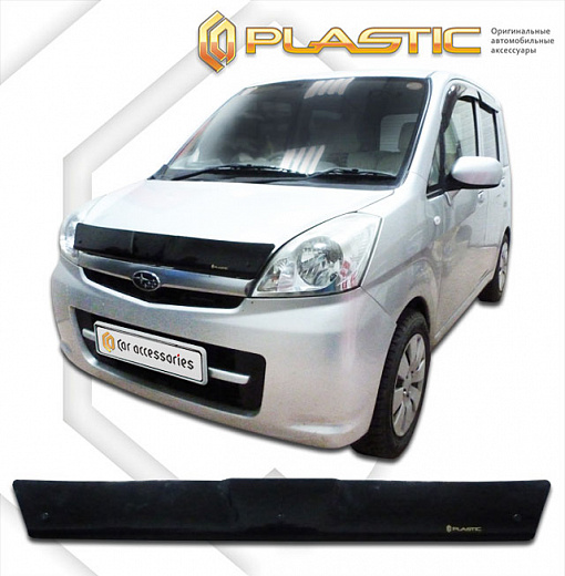 Дефлектор капота Classic черный Subaru Stella  2006-2011 СА Пластик