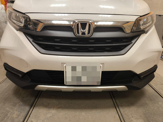 Утеплитель радиатора кожаный Honda Freed+  2019 - 2024  2 поколение Рестайлинг