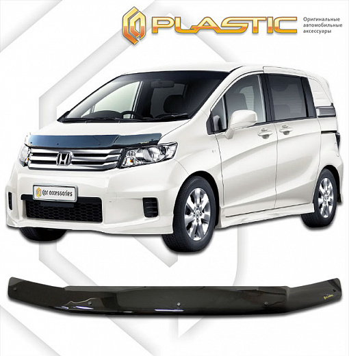 Дефлектор капота Classic черный Honda Freed Spike  2010–2014 СА Пластик