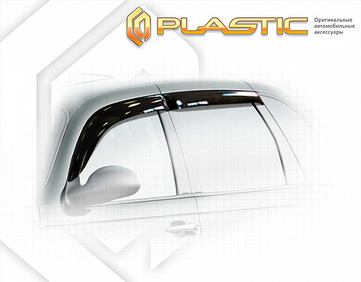 Ветровики дверей Classic полупрозрачный Chrysler PT Cruiser  2001-2010 СА Пластик