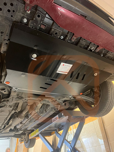Защита картера и КПП Toyota Yaris / Yaris Cross 2019-2023 / Sienta 2022- сталь 2мм Alfeco