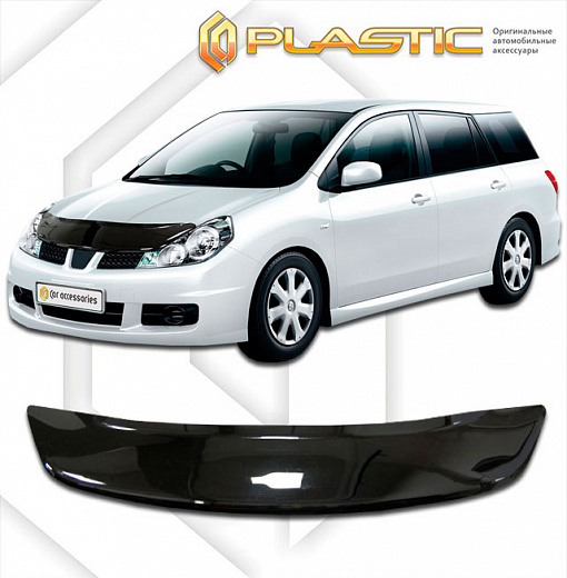 Дефлектор капота Classic черный Mazda Familia  2007–2018 СА Пластик