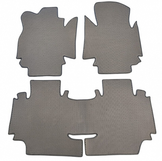 Коврики в салон 3D EVA Geely Monjaro 2WD 2022 - н.в. (2-ряд можно разделить)