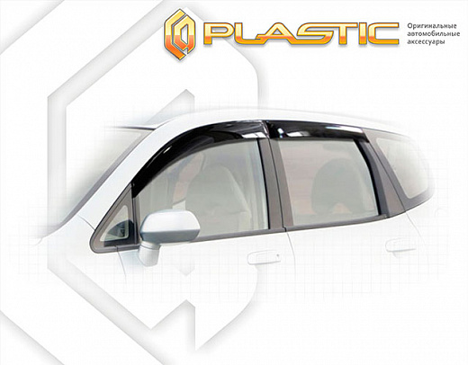 Ветровики дверей Classic полупрозрачный Honda Jazz  2001-2007 СА Пластик