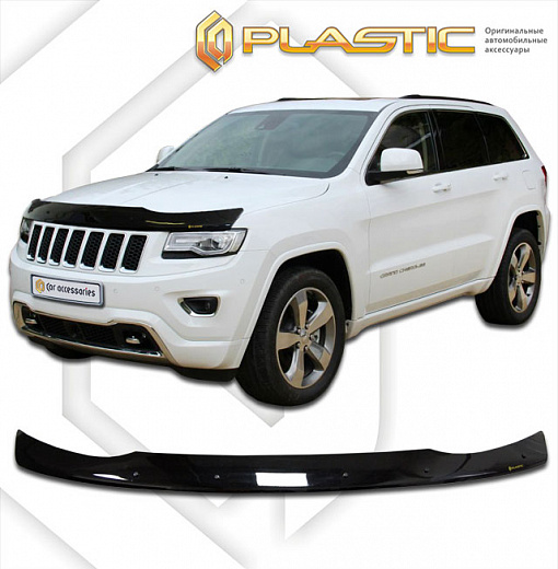 Дефлектор капота Classic черный Jeep Grand Cherokee  2010–н.в. СА Пластик