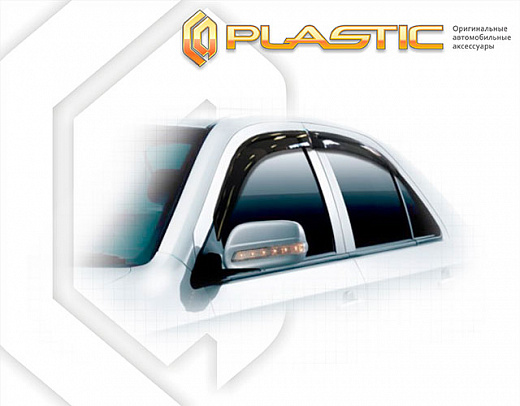 Ветровики дверей Classic полупрозрачный Geely MK  2008–н.в. СА Пластик