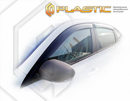 Ветровики дверей Classic полупрозрачный Renault Arkana  2019-н.в. СА Пластик