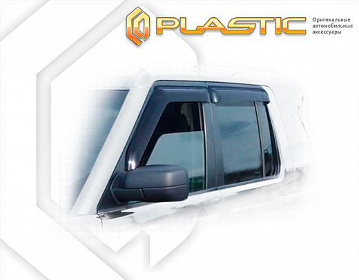 Ветровики дверей Classic полупрозрачный Land Rover Discovery 3 2004-2008 СА Пластик