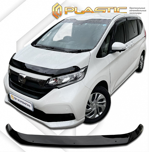 Дефлектор капота Honda Freed II поколение,2019 - н.в минивэн, рынок Японии (Classic черный)