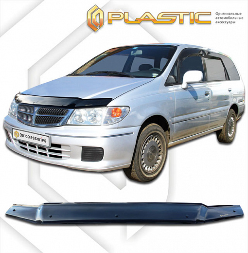 Дефлектор капота Classic черный Nissan Presage  1998-2001 СА Пластик