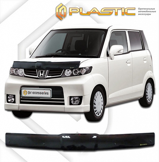 Дефлектор капота Classic черный Honda Zest Spark  2008-2012 СА Пластик